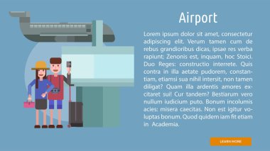 Havaalanı kavramsal afiş
