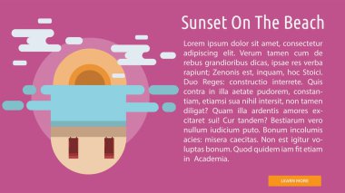 Sunset Beach kavramsal afiş