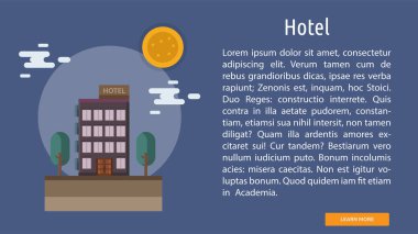 Otel kavramsal afiş