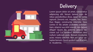 Teslimat kavramsal afiş