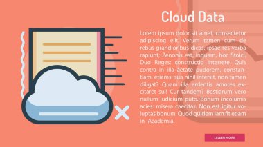 Bulut veri kavramsal afiş