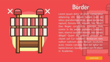 Sınır kavramsal afiş