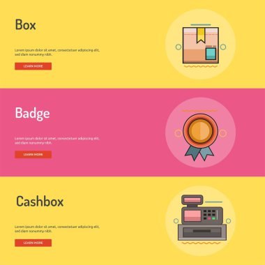 E-ticaret kavramsal Banner tasarımı