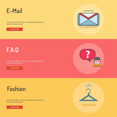 E-ticaret kavramsal Banner tasarımı