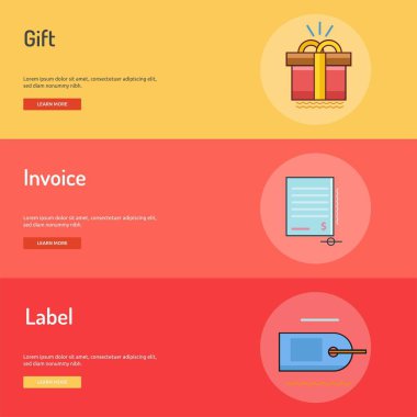 E-ticaret kavramsal Banner tasarımı