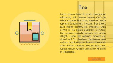 Kutusu kavramsal afiş