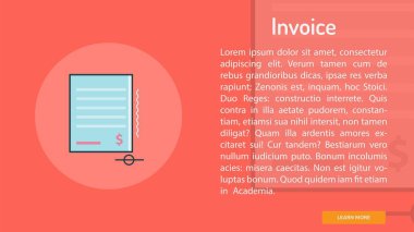 Fatura kavramsal afiş