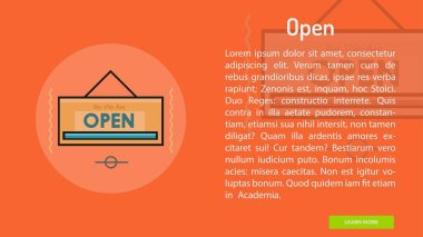 Açık kavramsal afiş