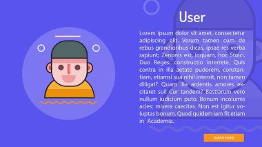 Kullanıcı kavramsal afiş