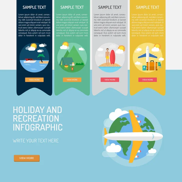 Infographic Holiday and Recreation