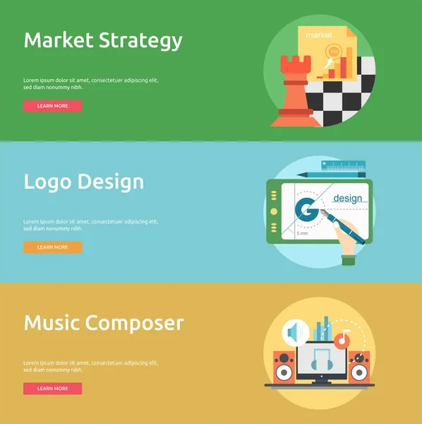 Creative Process Conceptual Design — Stock Vector