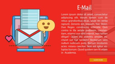 E-posta kavramsal afiş