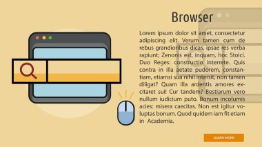 Tarayıcı kavramsal afiş