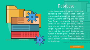 Veritabanı kavramsal afiş