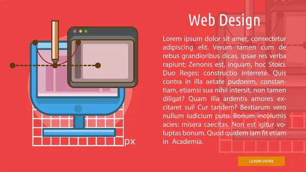 Web ontwerp conceptuele Banner — Stockvector