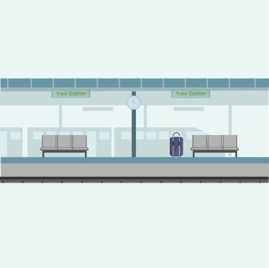 Tren istasyonunun arka plan
