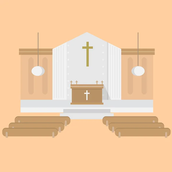 Iglesia Antecedentes Concepto — Vector de stock