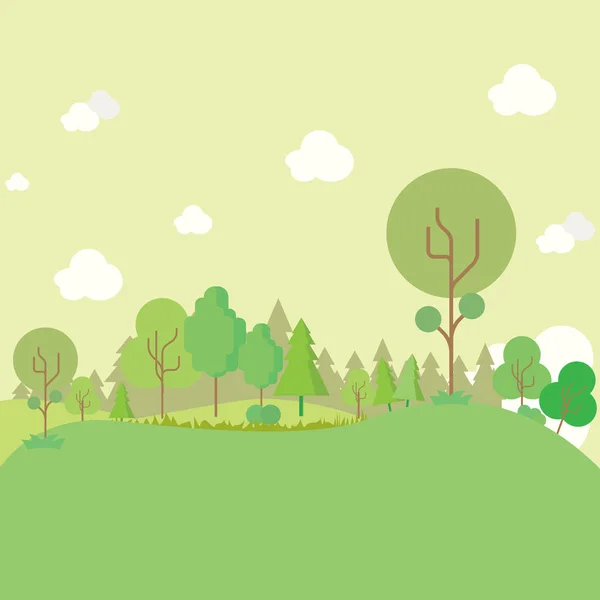 Concepto de fondo forestal — Vector de stock