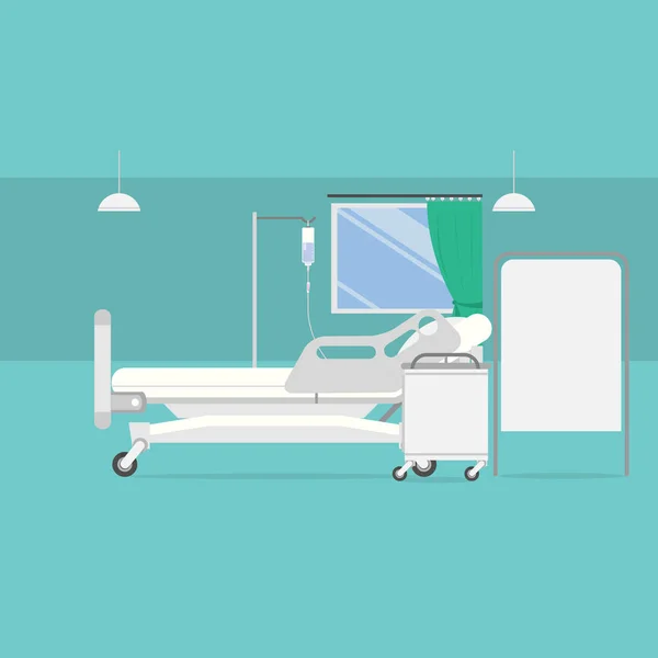 Hintergrundkonzept Krankenzimmer — Stockvektor