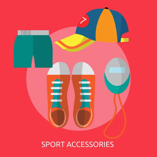 Sport accessoires conceptontwerp — Stockvector