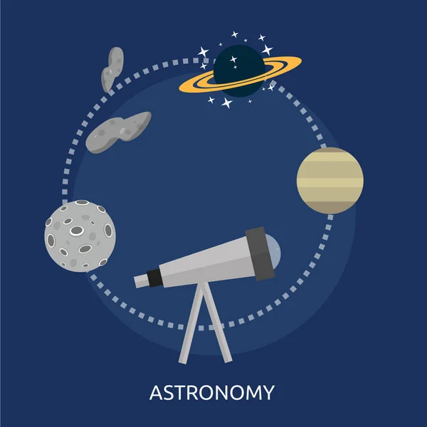Astronomy Conceptual Design — Stock Vector