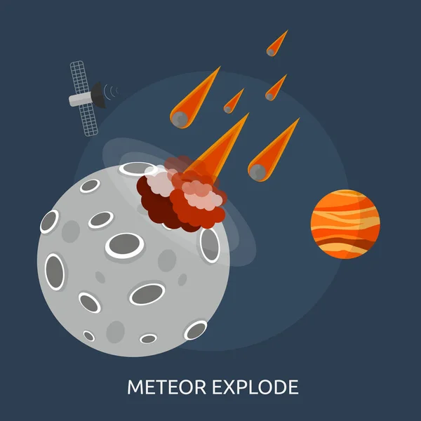 stock vector Meteor Explode Conceptual Design