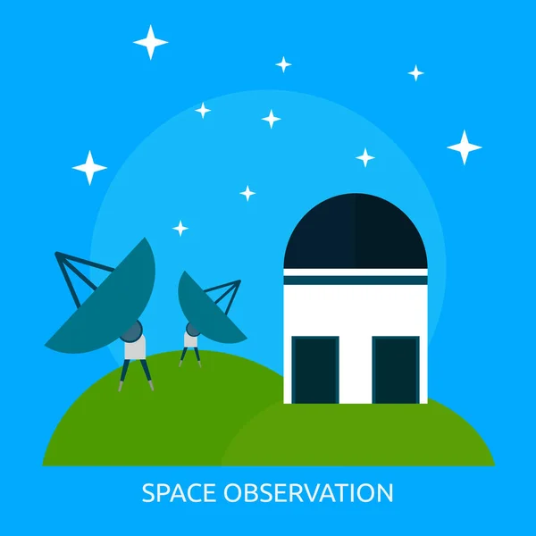 Observación espacial Diseño conceptual — Vector de stock