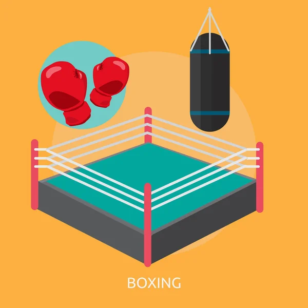 ボクシングの概念設計 — ストックベクタ