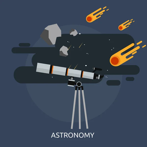 Astronomía Diseño conceptual — Vector de stock