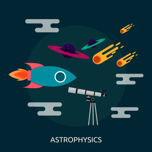 Konzeptionierung der Astrophysik — Stockvektor