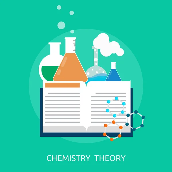 Química Teoría Diseño conceptual — Vector de stock