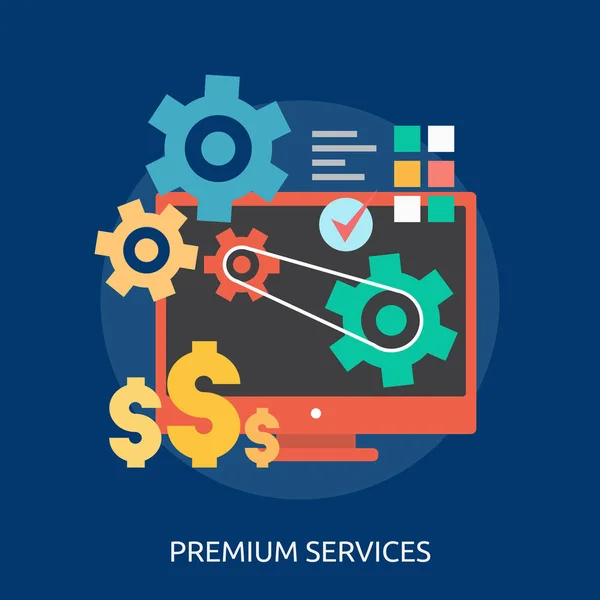 Conceptuele ontwerp van de Premium Services — Stockvector