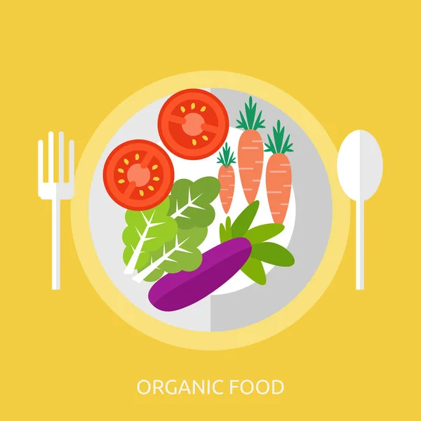 Diseño Conceptual de Alimentos Orgánicos — Vector de stock