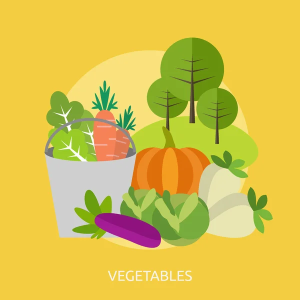 Diseño Conceptual de Verduras — Vector de stock