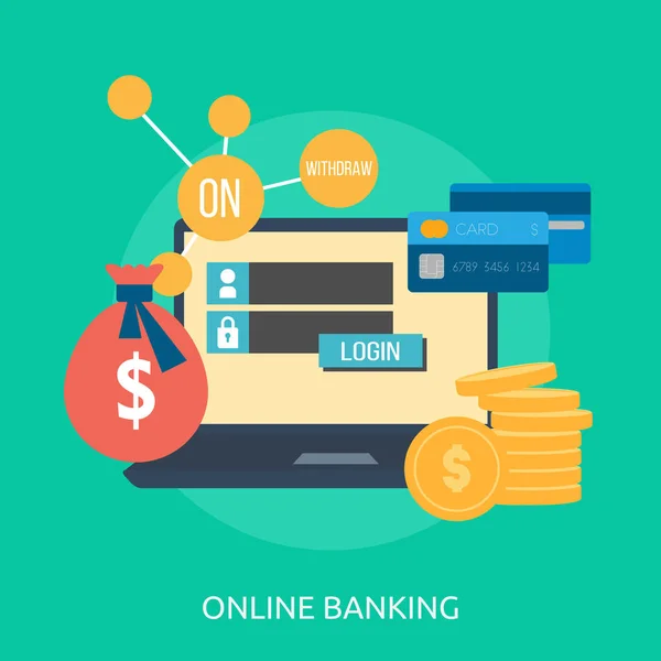 Online Banking διαγράµµατα — Διανυσματικό Αρχείο