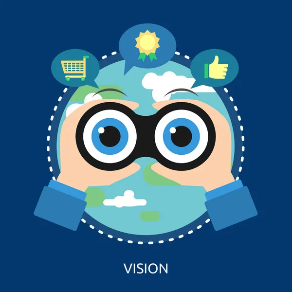 Vision konceptuell Design — Stock vektor