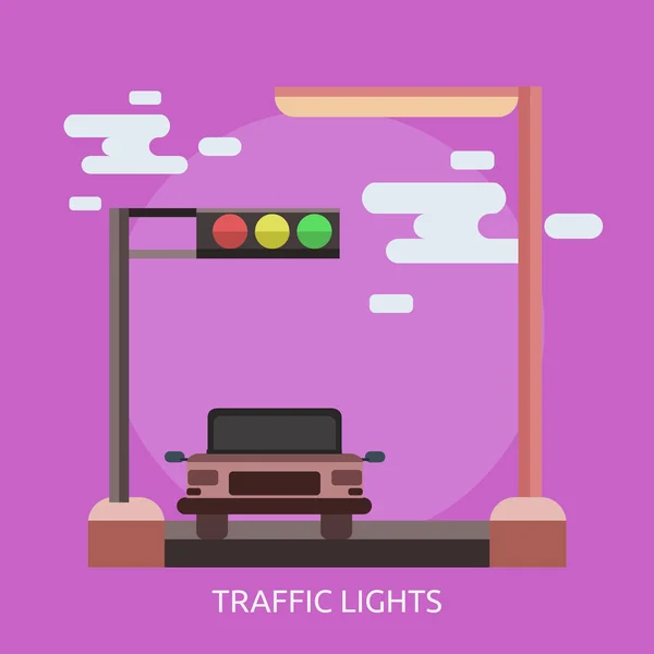Progettazione concettuale dei semafori — Vettoriale Stock