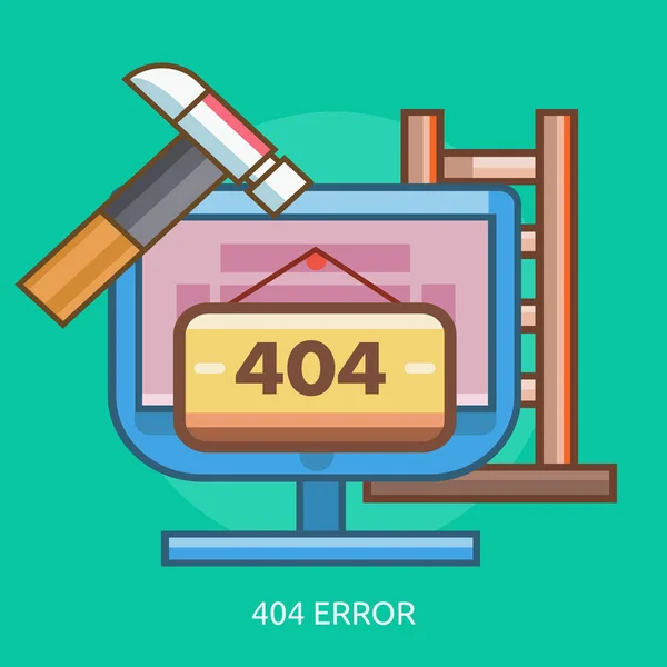 404 Error Conceptual Design — Stock Vector