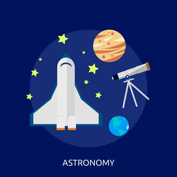 Astronomía Diseño conceptual — Vector de stock