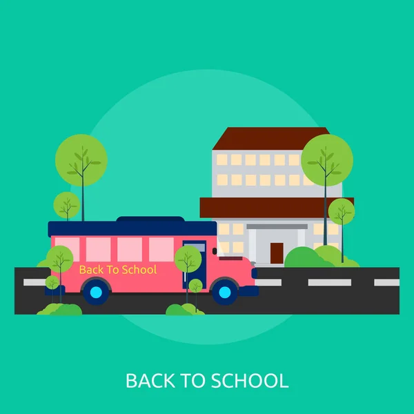 Back To School Conceptual Design — Stock Vector