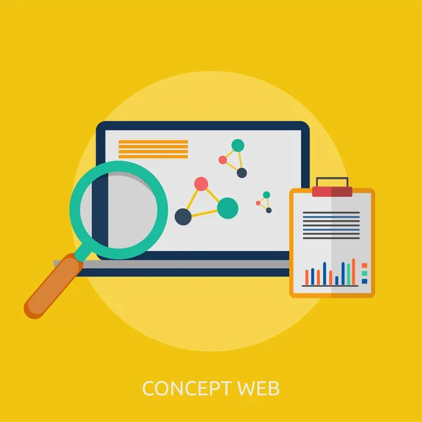 Concept Web Conception conceptuelle — Image vectorielle