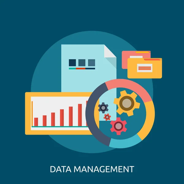 Datenmanagement-Konzeption — Stockvektor