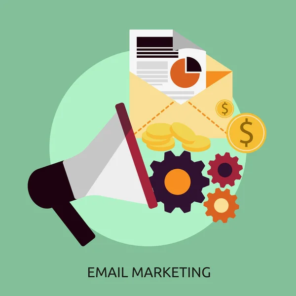 E-mail Marketing Design conceitual —  Vetores de Stock