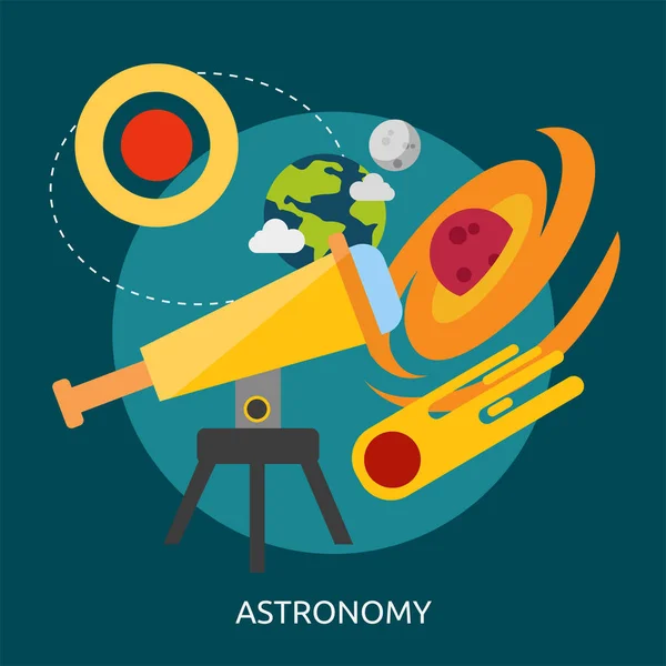 Astronomie Conception conceptuelle — Image vectorielle