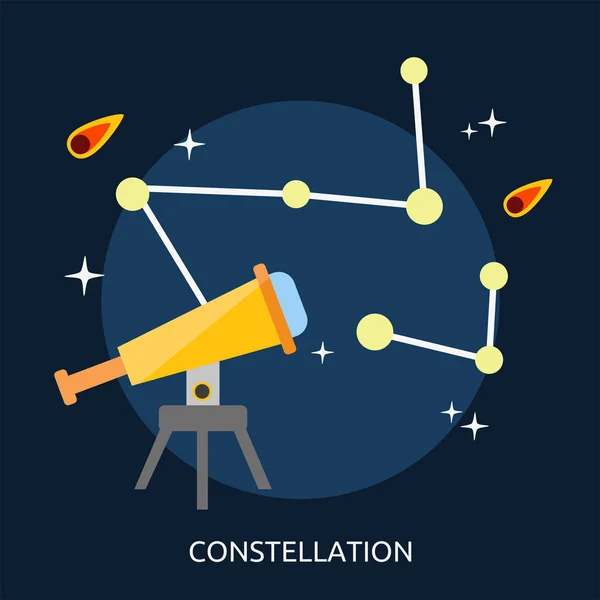 Konzeption der Konstellation — Stockvektor