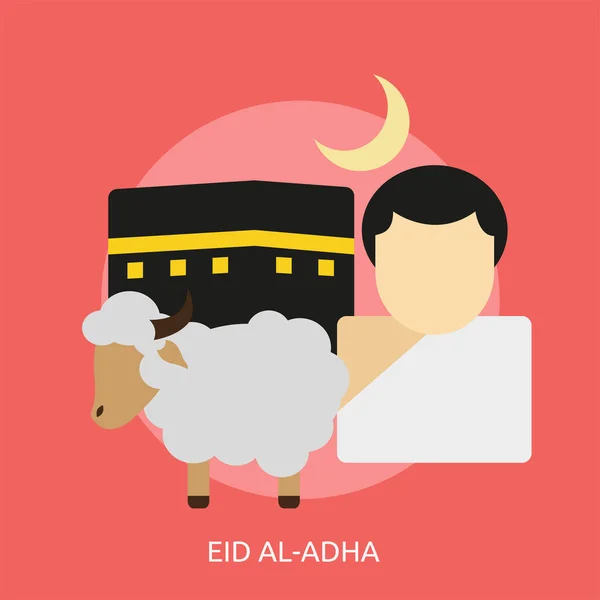 Diseño conceptual de Eid Al-adha — Vector de stock