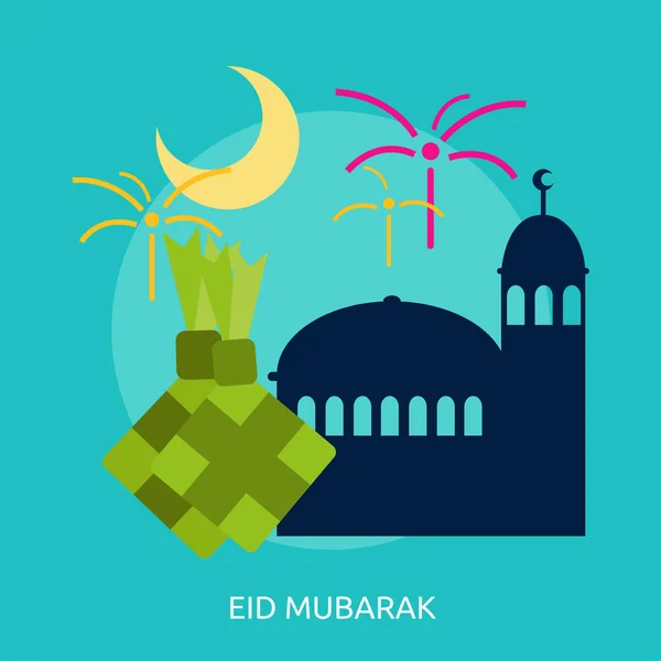 Eid Mubarak Diseño conceptual — Vector de stock