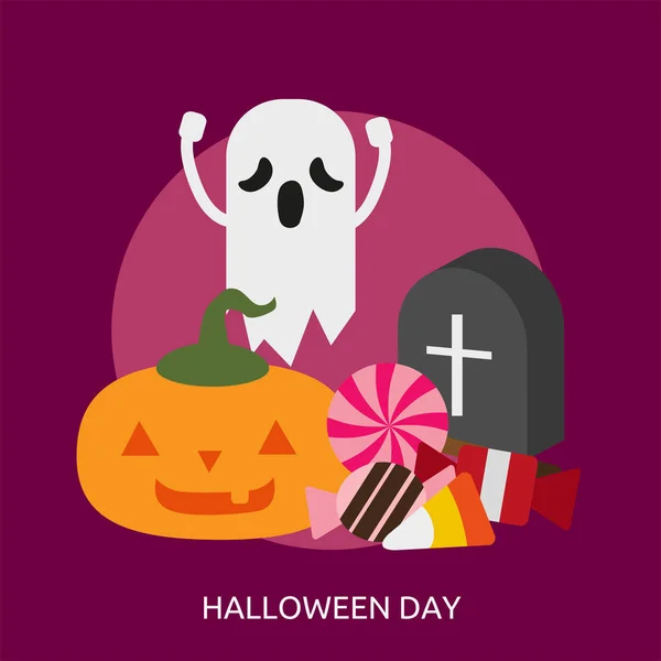 Halloween dzień projekt koncepcyjny — Wektor stockowy