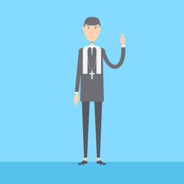 Öğretim görevlisi papaz karakter