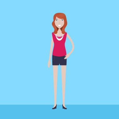 Casuallady karakter tasarımı